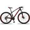 Bicicleta Aro 29 Quadro 19 Alumínio 27 Marchas Câmbio Shimano Freio Hidráulico TX Preto Red - - 3