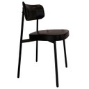 Ver imagem 5 de Cadeira de Jantar Estofada Kit 4 Ella M25 Sintético Preto - Mpozenato