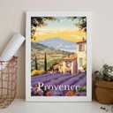 Ver imagem 2 de Quadro Decorativo Provence - France 24x18cm - com Vidro:madeira Preta