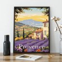 Ver imagem 1 de Quadro Decorativo Provence - France 24x18cm - com Vidro:madeira Preta