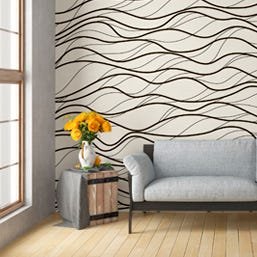 Wavy Stripes - Papel de Parede - 0,58 x 1,50m - 2