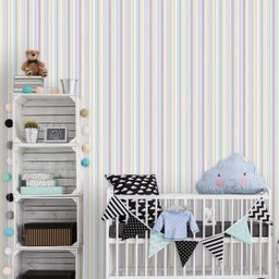 Listrado - Papel de Parede Infantil - 0,58 x 2,00m - 1
