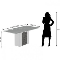 Conjunto Sala de Jantar Mesa Tampo em Vidro Rafaela 4 Cadeiras Nicole Cimol - 5