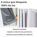 Ver imagem 3 de Cortina Blackout 2,20m X 1,30m Corta 100% a Luz para Sala Quarto Janela Cozinha Blecaute Lilás