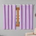 Ver imagem 1 de Cortina Blackout 2,20m X 1,30m Corta 100% a Luz para Sala Quarto Janela Cozinha Blecaute Lilás