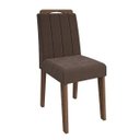 Ver imagem 3 de Conjunto Sala de Jantar Mesa Tampo em Vidro Flavia 6 Cadeiras Elisa Cimol