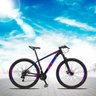 Bicicleta XLT Aro 29 Quadro 17 Alumínio 21 Marchas Suspensão Freio a Disco Preto Azul Rosa - KSW - 2