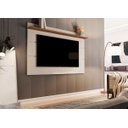 Ver imagem 2 de Painel Suspenso Flutuante Home TV Até 65 Polegadas Prateleira Superior Vivare New 1.60:Off White/Fre