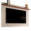 Ver imagem 1 de Painel Suspenso Flutuante Home TV Até 65 Polegadas Prateleira Superior Vivare New 1.60:Off White/Fre