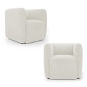 Ver imagem 1 de Kit 02 Poltronas Decorativas Living Maya Bouclé Off White - Desk Design