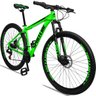 Bicicleta Aro 29 Quadro 21 Alumínio 21 Marchas Freio a Disco Orion Verde Preto - Spaceline - 1