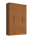 Ver imagem 1 de Guarda Roupa de Solteiro Maximus 4 Portas Cinamomo Zanzini Cinamomo