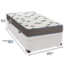 Cama Box Solteiro com Bau Ortobom D33 Light Branco - 5