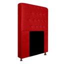 Ver imagem 1 de Cabeceira Brenda Para Cama Box Solteiro 100cm com Capitonê Suede - Ecotec Decor:Vermelho