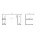 Ver imagem 6 de Mesa Para Computador Gamer E Painel Para Tv Até 55 Polegadas Preto Carraro