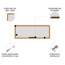 Ver imagem 3 de Armário Aéreo Basculante 80cm Nala Freijó Uv/off Acetinado Z44 - Mpozenato