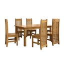 Ver imagem 2 de Conjunto com Mesa de Jantar 160cm Retangular e 6 Cadeiras 100% Madeira Maciça Nimes Espresso Móveis Marrom/Nogueira