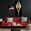 Ver imagem 2 de Conjunto Quadros 3D F1 Carro FW11 87 e Capacete 88 NP - Gran Belo