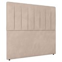 Ver imagem 1 de Cabeceira Cama Box Solteiro Ivana 90cm Veludo Bege - Abmaza