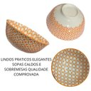 Ver imagem 3 de Cumbuca Bowls Kit 6 Peças Tigelas Estampados 300ml Vintage