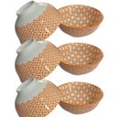 Ver imagem 7 de Cumbuca Bowls Kit 6 Peças Tigelas Estampados 300ml Vintage