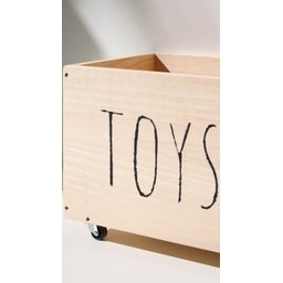 Caixote Baú Madeira Little Toys Organizador para Brinquedos com Rodinhas - 2