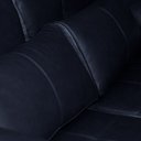 Ver imagem 5 de Sofá Decorativo Sala de Estar Marselha Retratil Manual 4 Lugares 250cm Couro Azul Marinho - Mozzelar