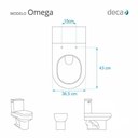 Ver imagem 5 de Assento Sanitário Almofadado Omega Creme para Vaso Deca