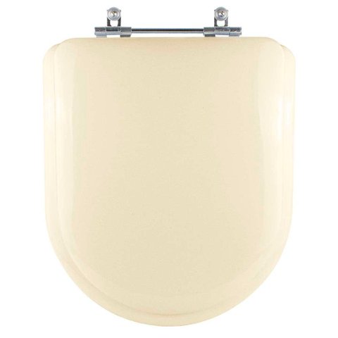 Assento Sanitário Almofadado Omega Creme para Vaso Deca