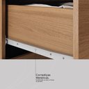 Ver imagem 6 de Mesa de Cabeceira Lateral Apoio 4 Gavetas Presence com Rodízios para Quarto Amendola Demóbile