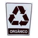 Ver imagem 1 de Placa Adesiva Sinalização Lixo Organico 15x20 Cm Adesivo