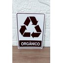 Ver imagem 3 de Placa Adesiva Sinalização Lixo Organico 15x20 Cm Adesivo