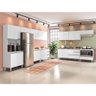 Cozinha Modulada Milla 11 Peças Branco Puxador Aluminio - 1