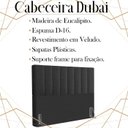 Ver imagem 3 de Cabeceira Queen 158 cm Dubai Veludo Preto Soon