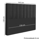 Ver imagem 4 de Cabeceira Queen 158 cm Dubai Veludo Preto Soon