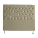 Ver imagem 1 de Cabeceira de Cama Box Paris King 195 Cm Botão Strass Suede Bege Eli Móveis