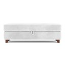 Ver imagem 2 de Recamier Calçadeira Bali 1,40m Suede Branco - Inova Decorações