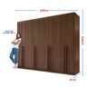 Guarda-Roupa Casal MDF 8 Portas Ripado Império - 3