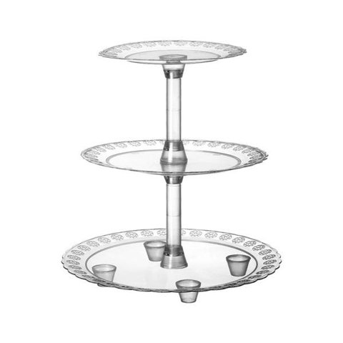 Suporte Baleiro Para Doce Bala Três Andares Três Triângulos