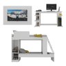 Conjunto Quarto Beliche com Colchão e Mesa Gamer/painel Tv até 65" Multimóveis Mp4216 Branco - 5