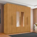 Ver imagem 1 de Guarda Roupa Casal Renoir 6 Portas Bater 4 Gavetas MDF Naturalle Framar