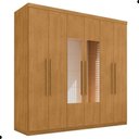 Ver imagem 4 de Guarda Roupa Casal Renoir 6 Portas Bater 4 Gavetas MDF Naturalle Framar