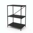 Ver imagem 2 de Estante Bari 3 Prateleiras | Estilo Industrial para Sala, Quarto, Escritório e Hall de Entrada