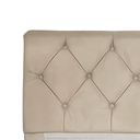 Ver imagem 2 de Cabeceira Essenza  casal 140cm Suede Bege – Élpis Móveis