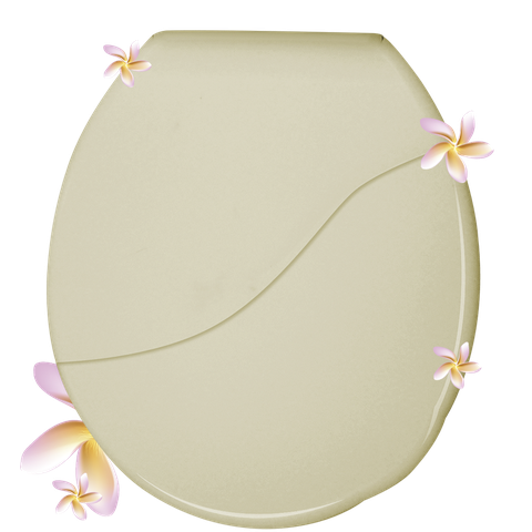 Assento Tampa para Vaso Sanitário Oval Plus Bellart Perfumado Floral Bege Durín