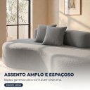 Ver imagem 6 de Sofá 3 Lugares na Caixa 180 cm Orgânico Arco Bouclê B05 - D'Rossi