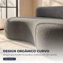 Ver imagem 5 de Sofá 3 Lugares na Caixa 180 cm Orgânico Arco Bouclê B05 - D'Rossi