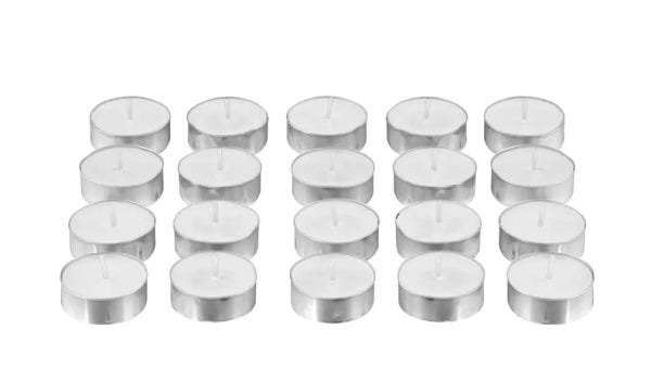 Kit Mini Velas Parafina Tea Lights Pequena 50 Unidades - 4