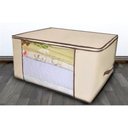 Ver imagem 2 de Caixa Organizador de Roupas Flexivel com Ziper Multiuso para Guarda Roupa Cama Edredom e Closets Sac