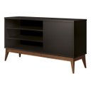 Ver imagem 2 de Rack Tv 42 Mdp Madeira Edn Móveis Modelo Vinci 116cm:preto